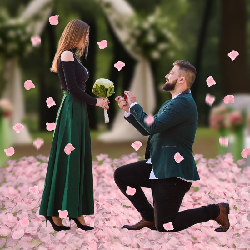BESKIT 3000 PCS Pink Artificial Silk Rose Petals for Romantic Night, Wedding, Party, Anniversary Flower Decorations - Image 5